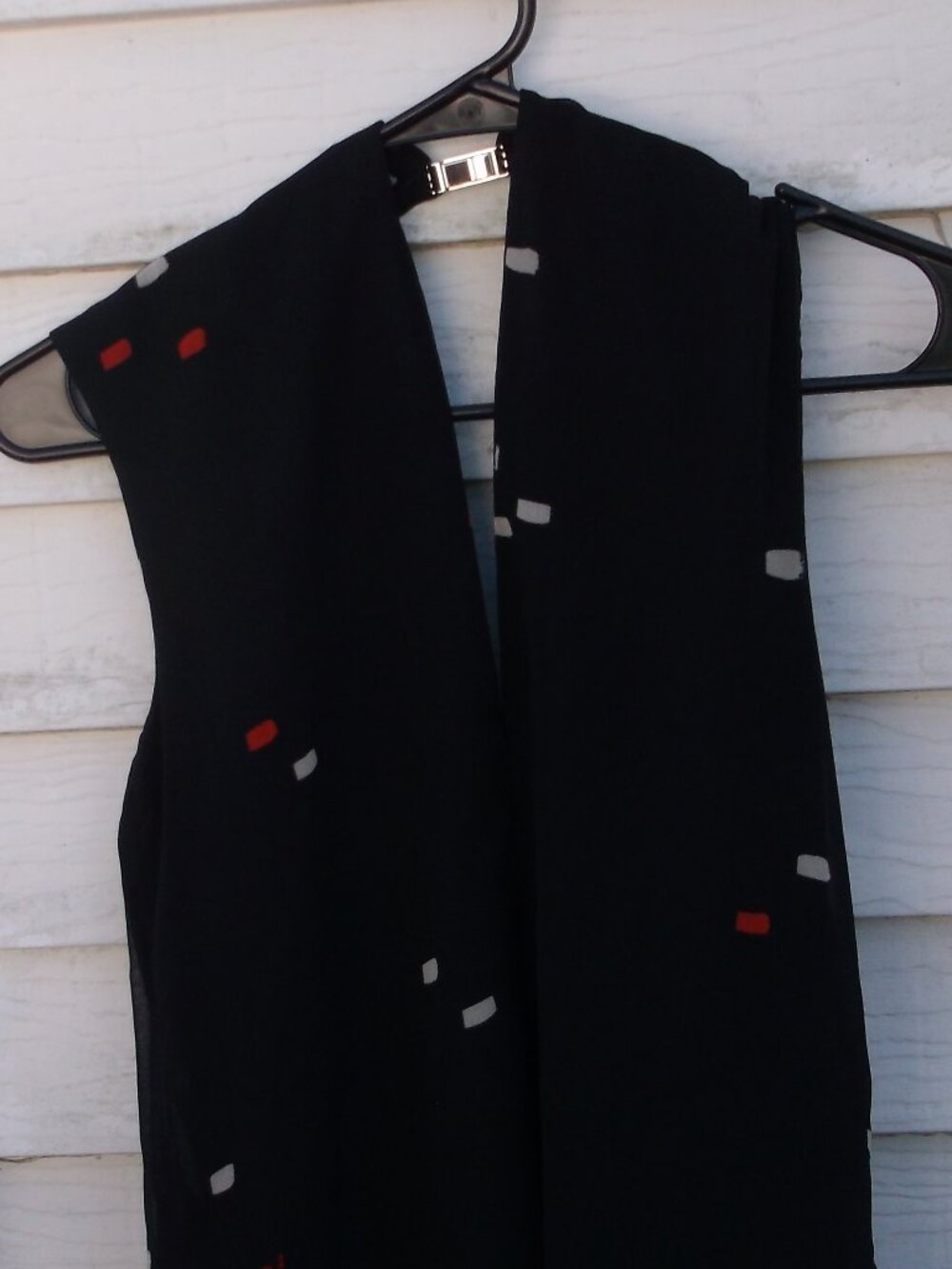 Jason Wu Grey Collection Black Top Size 0 – Chic Red & White Accents